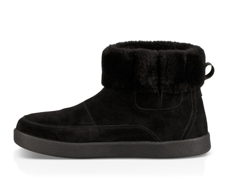 Botas Sanuk New Bootah Gamuza Mujer Negros | MX-188719