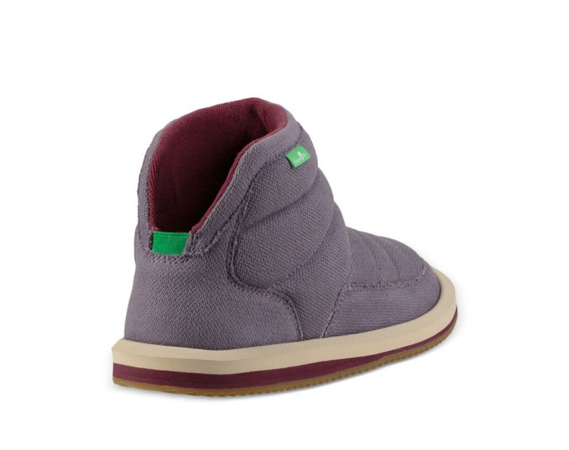 Botas Sanuk Puff N Chill Algodon Mujer Grises | MX-785503