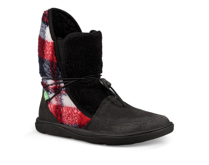 Botas Sanuk Tripper Flurry Mujer Negros | MX-520423