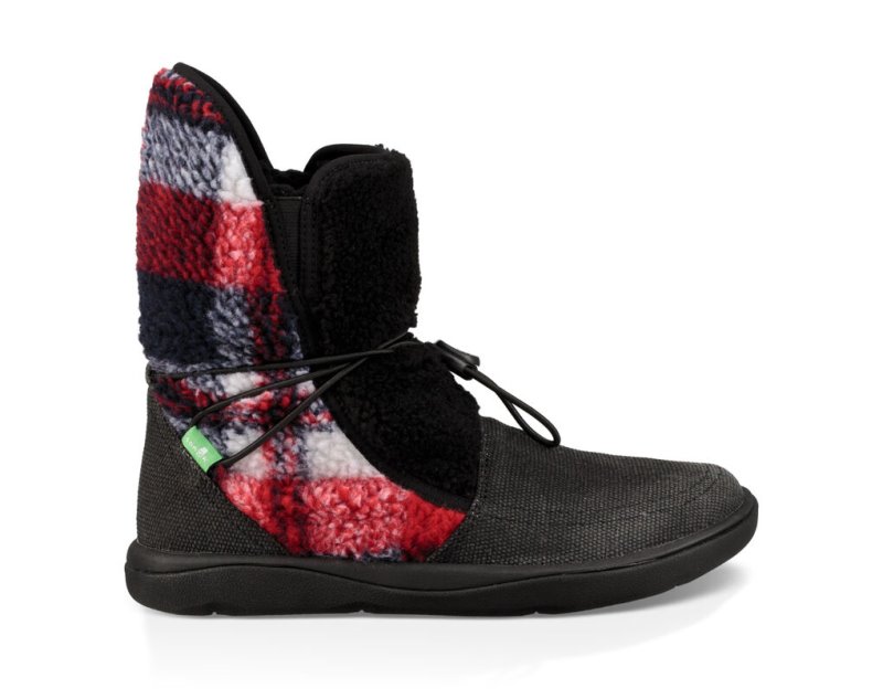 Botas Sanuk Tripper Flurry Mujer Negros | MX-520423