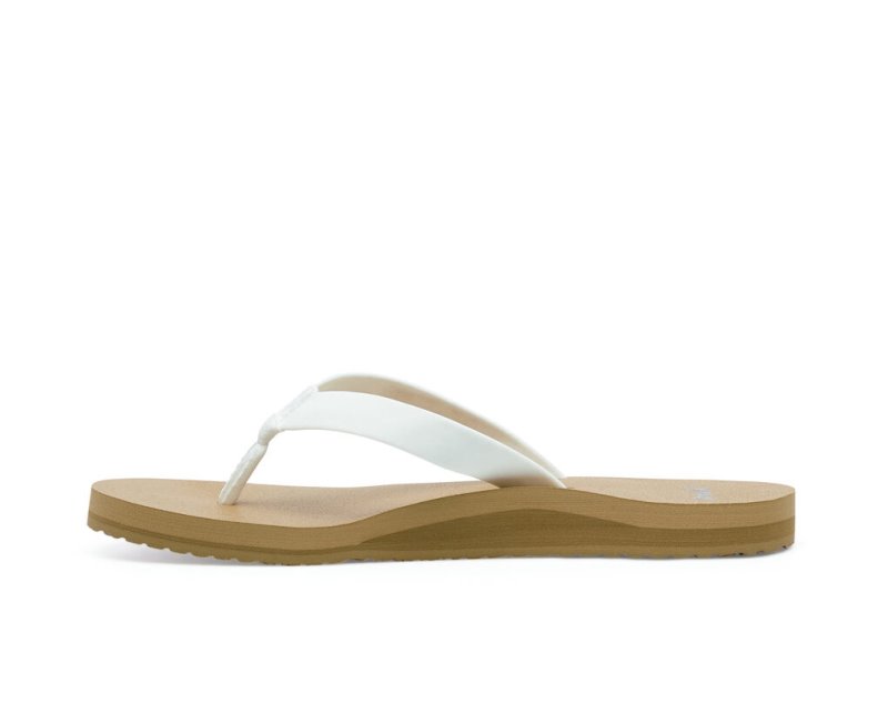 Chanclas Sanuk Ashland ST Vegan Mujer Blancos Marrom | MX-619846