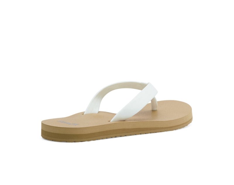 Chanclas Sanuk Ashland ST Vegan Mujer Blancos Marrom | MX-619846