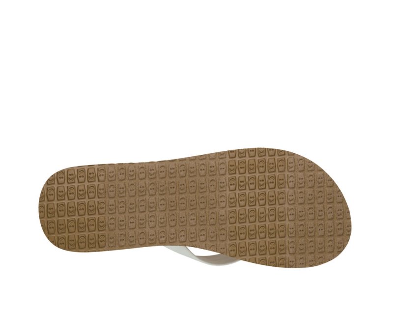 Chanclas Sanuk Ashland ST Vegan Mujer Blancos Marrom | MX-619846