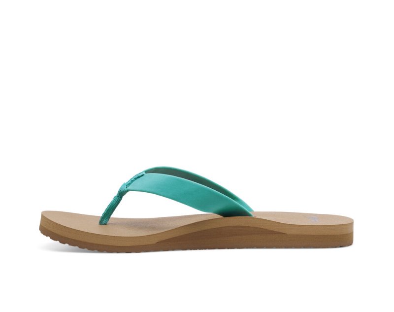 Chanclas Sanuk Ashland ST Vegan Mujer Turquesa | MX-009520