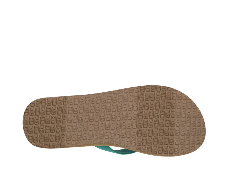 Chanclas Sanuk Ashland ST Vegan Mujer Turquesa | MX-009520