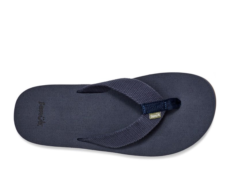 Chanclas Sanuk Beer Cozy Stacker Webbing Hombre Azules | MX-818824