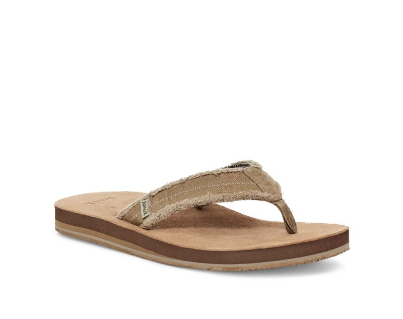 Chanclas Sanuk Fraid Not Soft Top Eco-Friendly Hombre Marrom | MX-106572