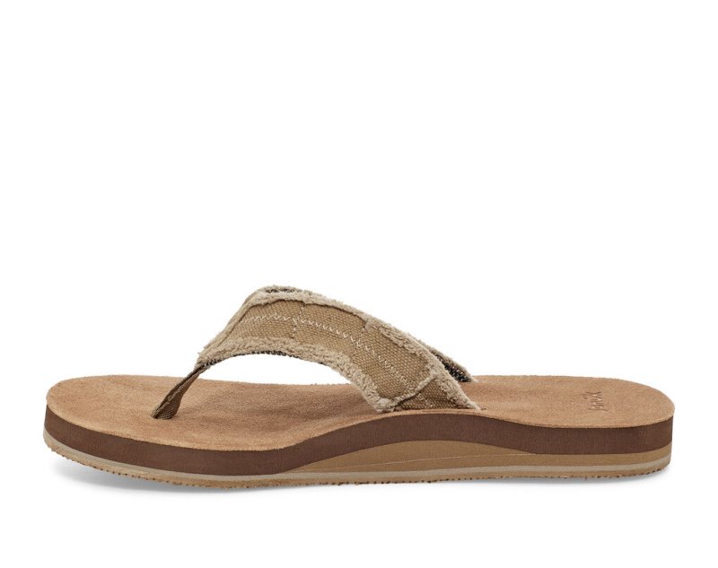 Chanclas Sanuk Fraid Not Soft Top Eco-Friendly Hombre Marrom | MX-106572