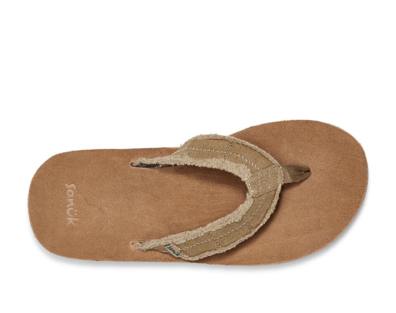 Chanclas Sanuk Fraid Not Soft Top Eco-Friendly Hombre Marrom | MX-106572