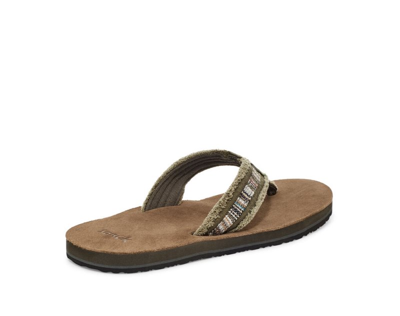 Chanclas Sanuk Fraid So Eco-Friendly Hombre Marrom | MX-677800