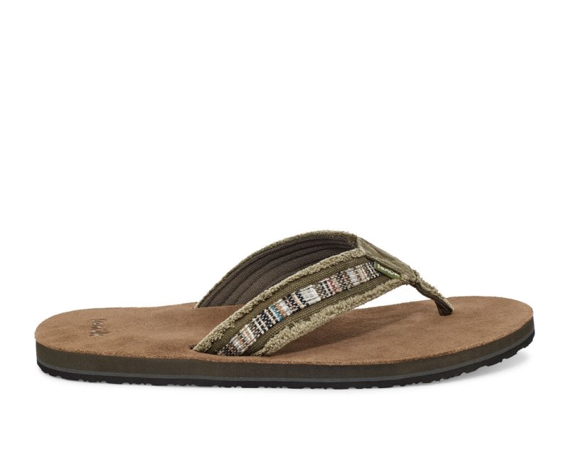 Chanclas Sanuk Fraid So Eco-Friendly Hombre Marrom | MX-677800