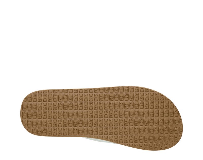 Chanclas Sanuk Yoga Mat Acolchados Mujer Blancos Marrom | MX-506105