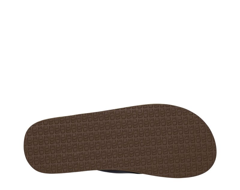 Chanclas Sanuk Yoga Mat Acolchados Mujer Negros Marrom | MX-639731