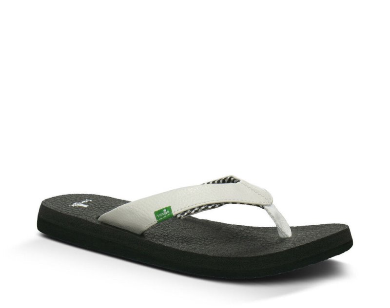 Chanclas Sanuk Yoga Mat Mujer Blancos | MX-199247