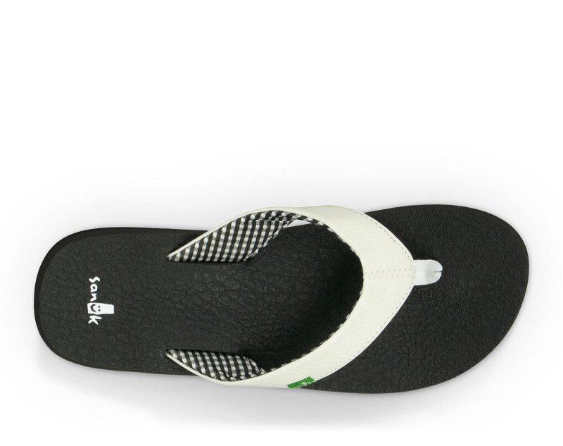 Chanclas Sanuk Yoga Mat Mujer Blancos | MX-199247