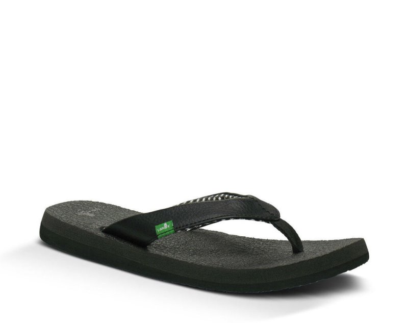 Chanclas Sanuk Yoga Mat Mujer Negros | MX-415637