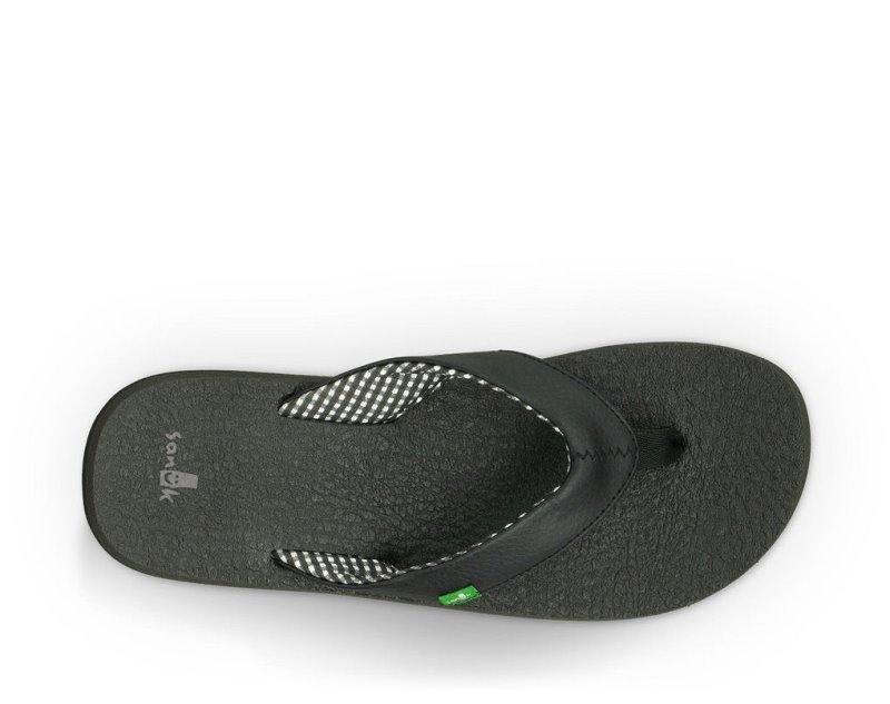 Chanclas Sanuk Yoga Mat Mujer Negros | MX-415637