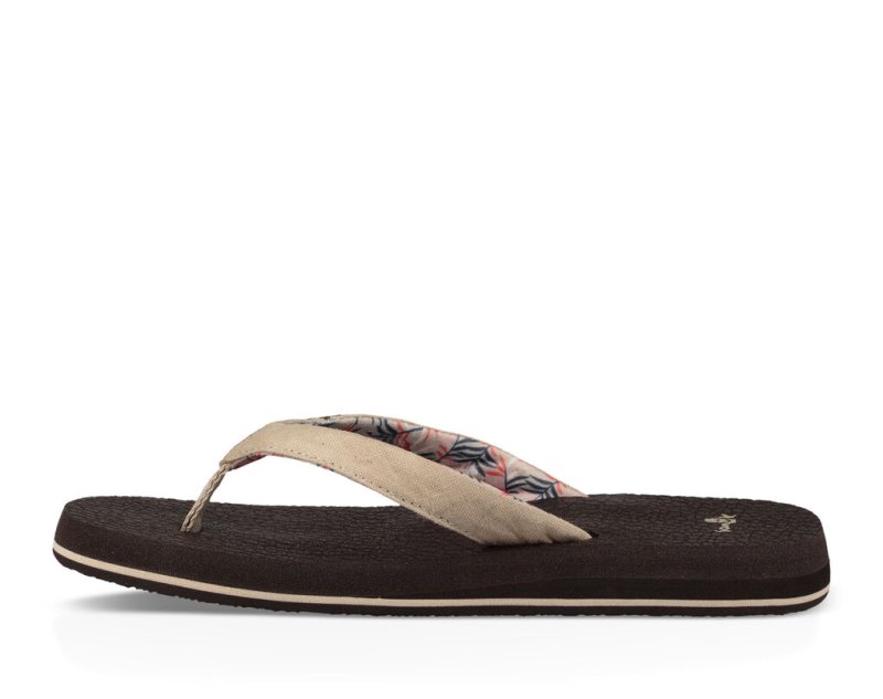 Chanclas Sanuk Yoga Paradise 2 Mujer Chocolate Beige | MX-376010