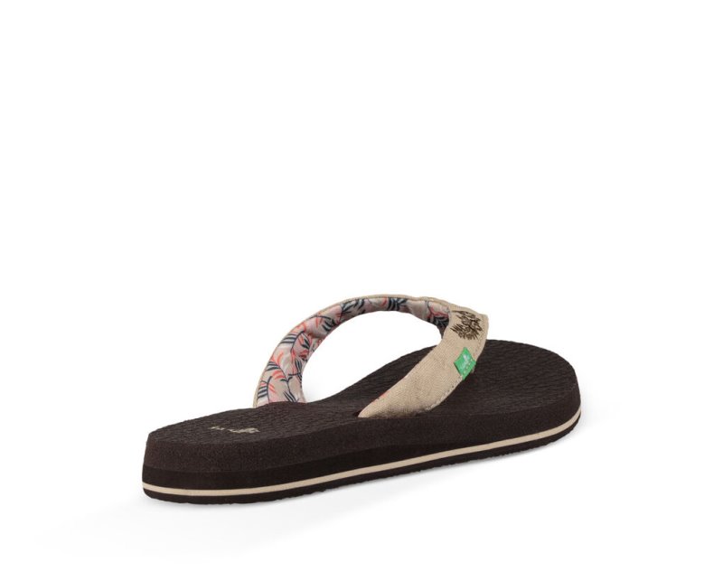 Chanclas Sanuk Yoga Paradise 2 Mujer Chocolate Beige | MX-376010