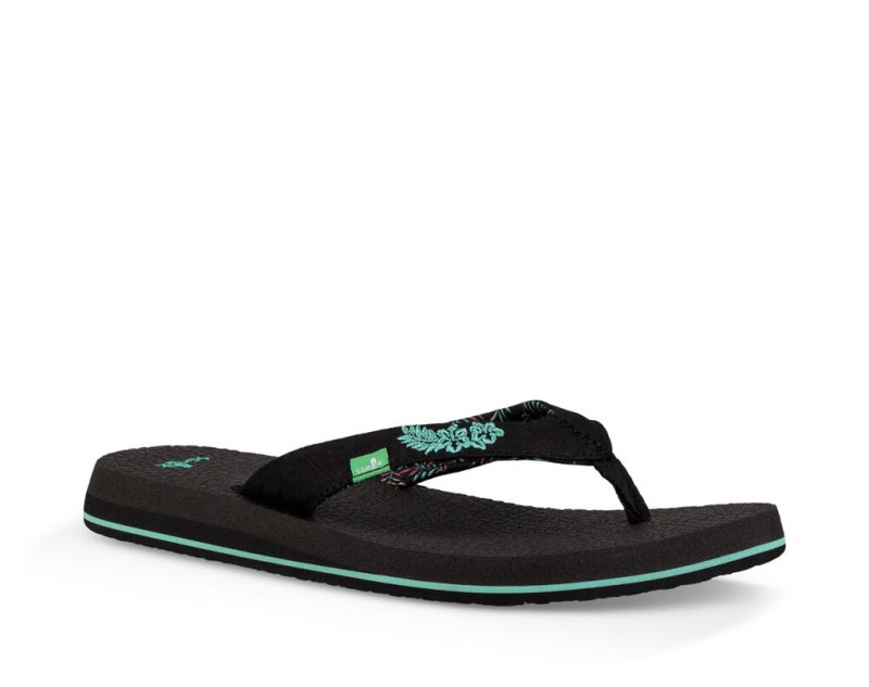 Chanclas Sanuk Yoga Paradise 2 Mujer Negros | MX-570900