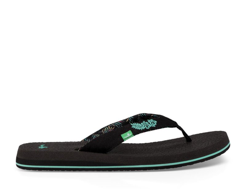 Chanclas Sanuk Yoga Paradise 2 Mujer Negros | MX-570900