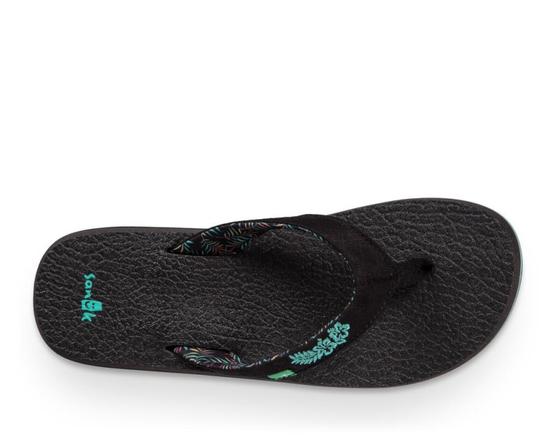 Chanclas Sanuk Yoga Paradise 2 Mujer Negros | MX-901247