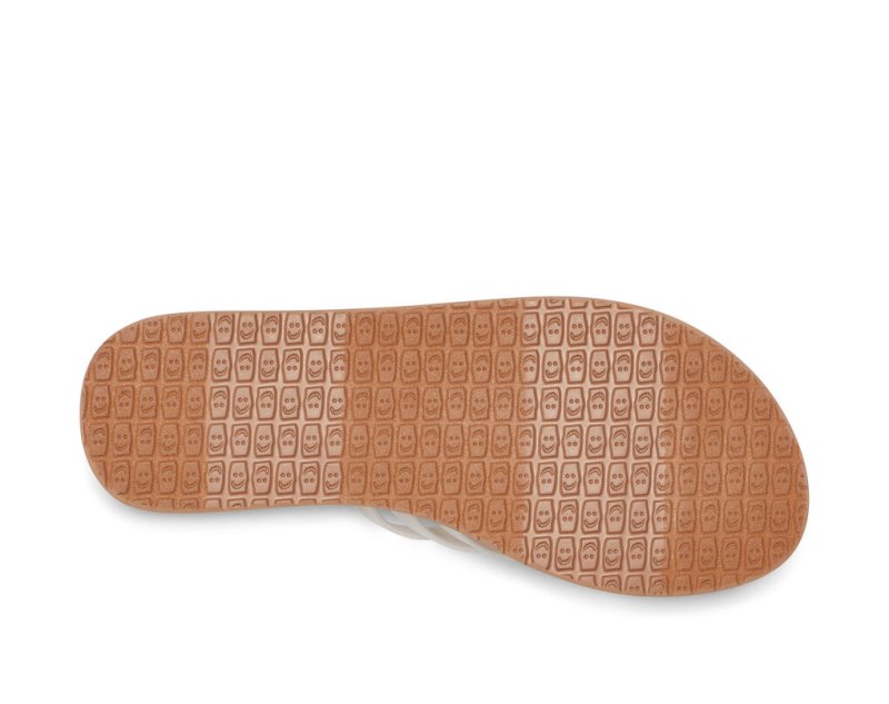 Chanclas Sanuk Yoga Salty Mujer Blancos Marrom | MX-727859