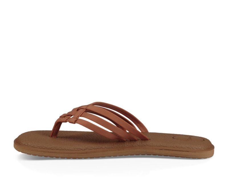 Chanclas Sanuk Yoga Salty Mujer Marrom | MX-470993