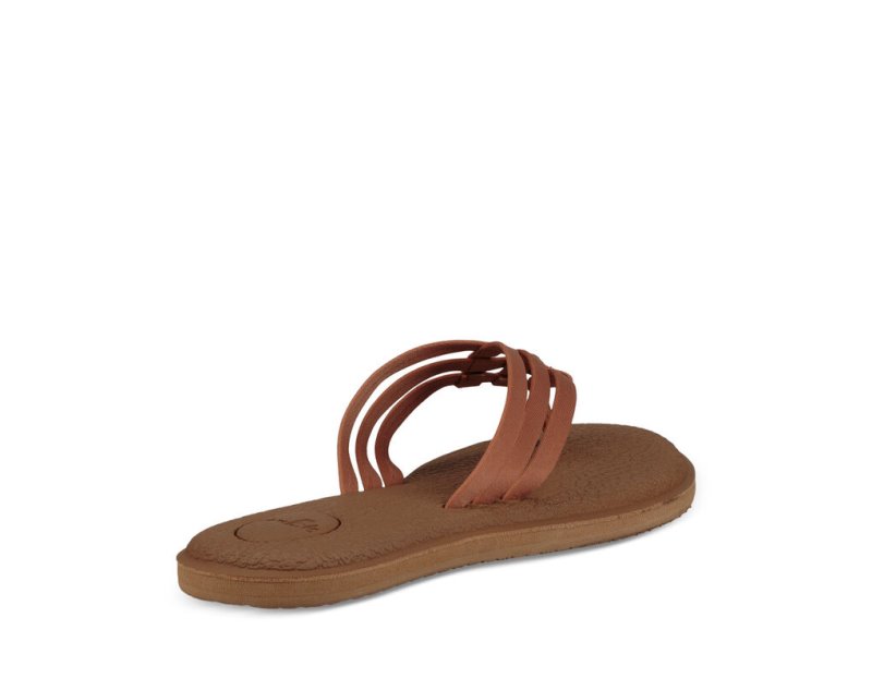 Chanclas Sanuk Yoga Salty Mujer Marrom | MX-470993