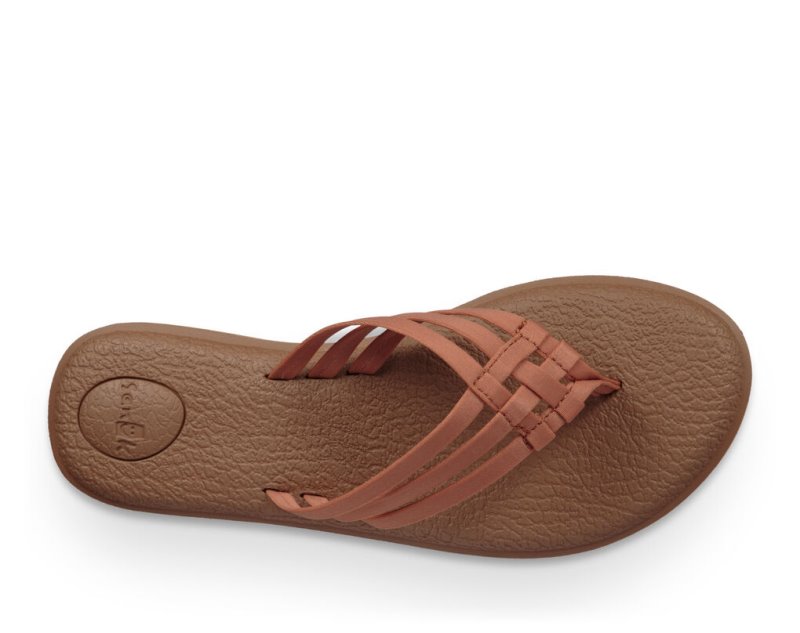 Chanclas Sanuk Yoga Salty Mujer Marrom | MX-470993