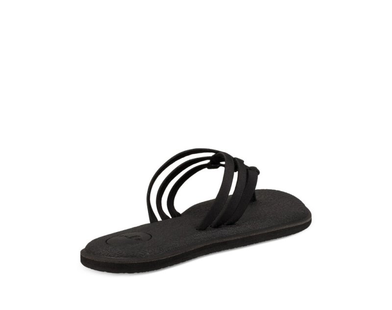 Chanclas Sanuk Yoga Salty Mujer Negros | MX-811417