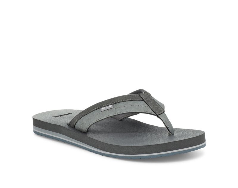 Chanclas Sanuk Ziggy Agua-Friendly Hombre Grises | JSOP1409