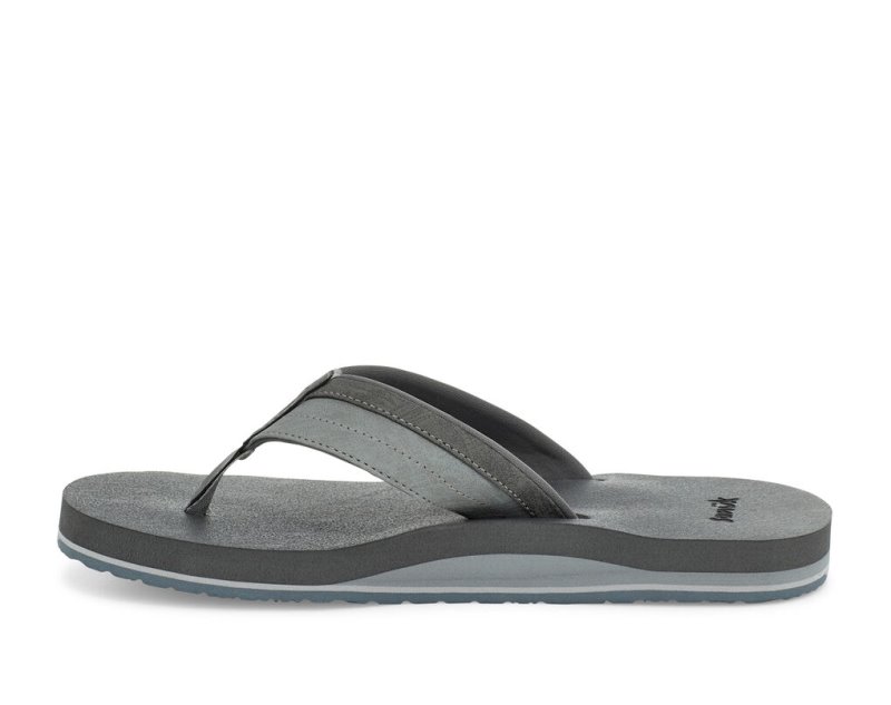 Chanclas Sanuk Ziggy Agua-Friendly Hombre Grises | JSOP1409