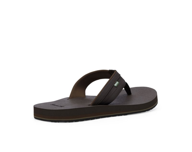 Chanclas Sanuk Ziggy Agua-Friendly Hombre Marrom Oscuro | MX-506251