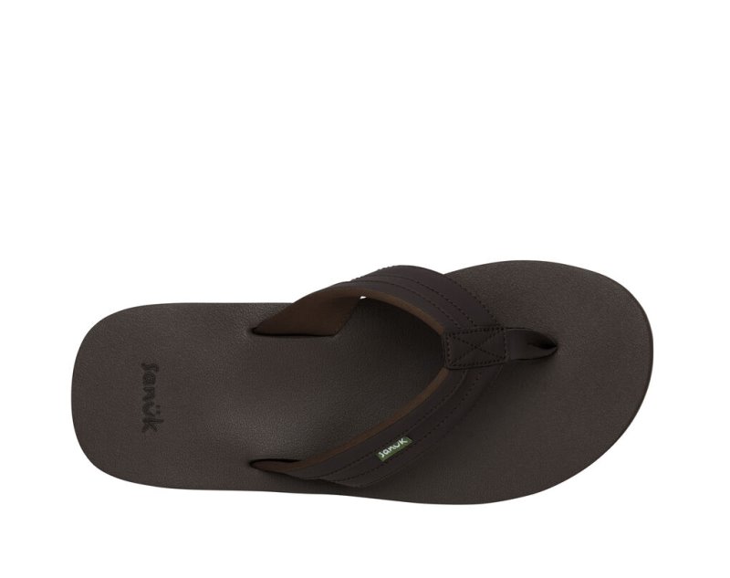 Chanclas Sanuk Ziggy Agua-Friendly Hombre Marrom Oscuro | MX-506251