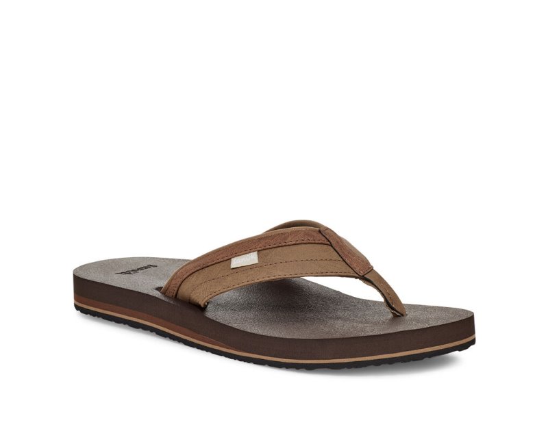 Chanclas Sanuk Ziggy Agua-Friendly Hombre Marrom | MX-581048