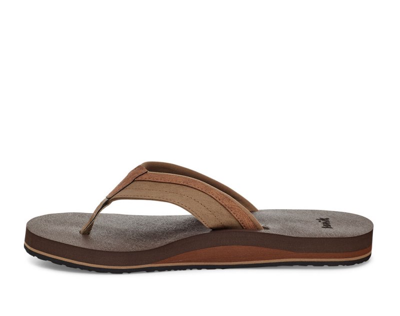 Chanclas Sanuk Ziggy Agua-Friendly Hombre Marrom | MX-581048