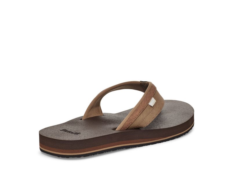 Chanclas Sanuk Ziggy Agua-Friendly Hombre Marrom | MX-581048