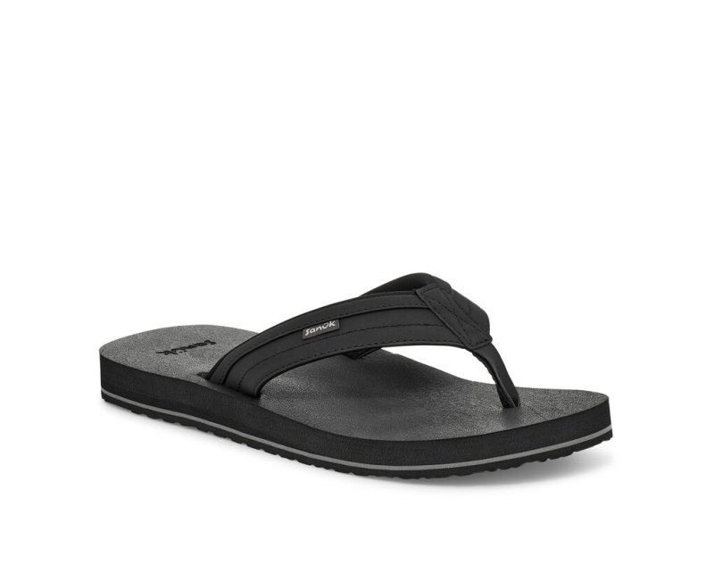 Chanclas Sanuk Ziggy Agua-Friendly Hombre Negros | MX-670967