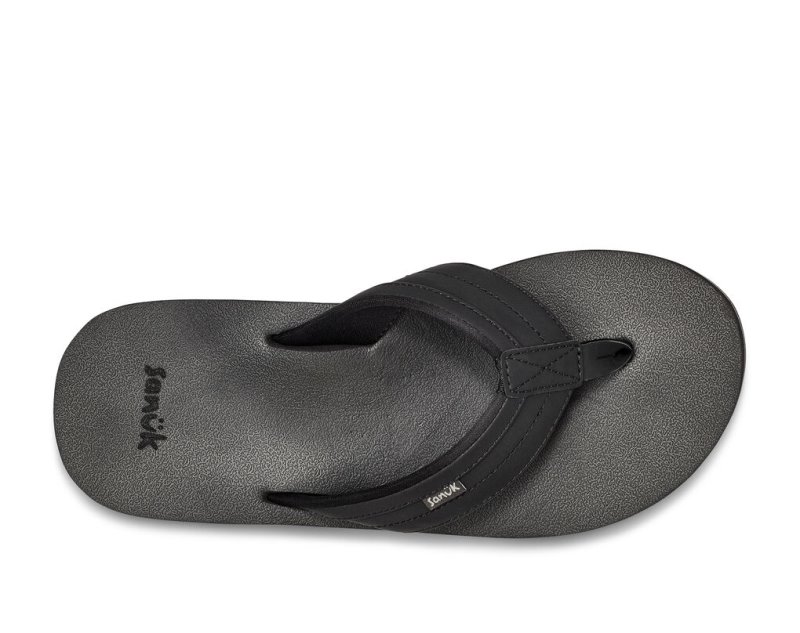 Chanclas Sanuk Ziggy Agua-Friendly Hombre Negros | MX-670967