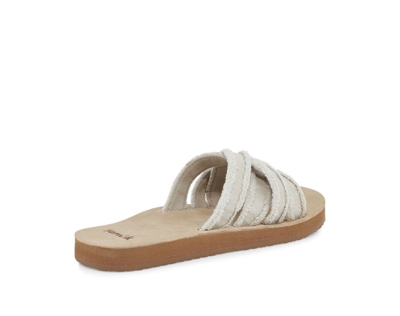 Sandalias Sanuk Fraidy Chanclas Mujer Kaki Beige | MX-627977