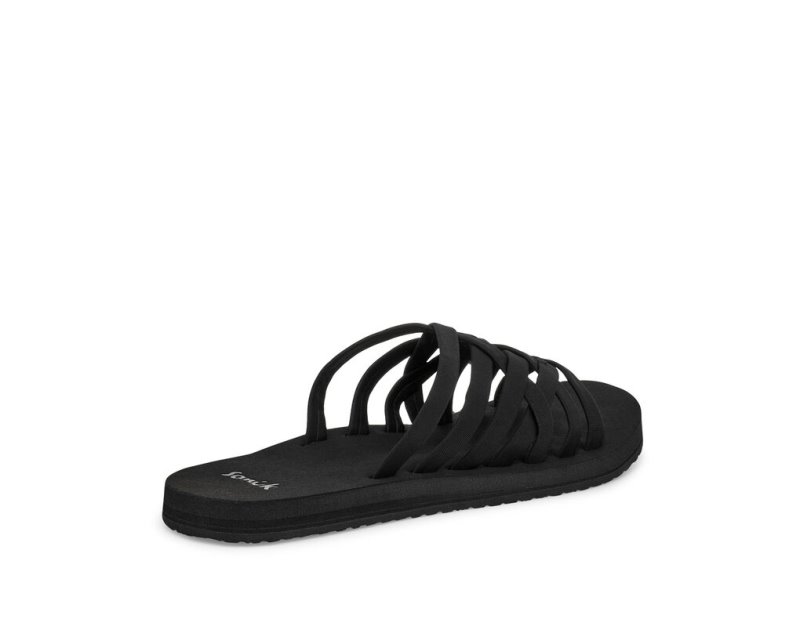 Sandalias Sanuk Rio Chanclas Mujer Negros | MX-118529