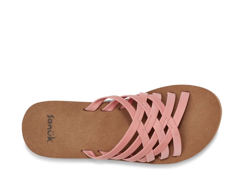 Sandalias Sanuk Rio Chanclas Mujer Rosas | MX-964958