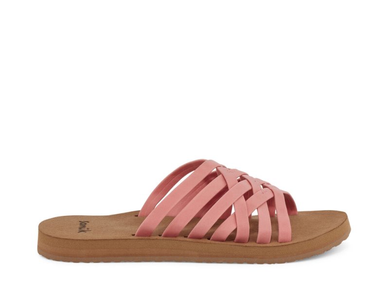 Sandalias Sanuk Rio Chanclas Mujer Rosas | MX-964958