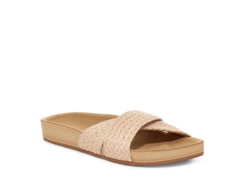 Sandalias Sanuk She Cruzy Jute Vegan Chanclas Mujer Kaki | MX-496836