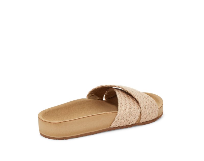 Sandalias Sanuk She Cruzy Jute Vegan Chanclas Mujer Kaki | MX-496836