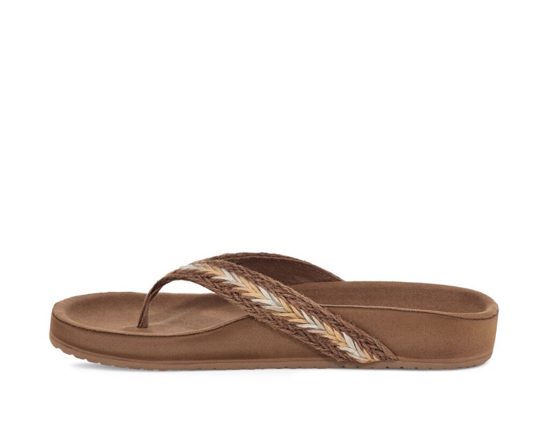 Sandalias Sanuk She Loungy Hemp Mujer Marrom | MX-224445