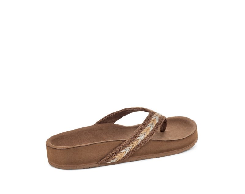 Sandalias Sanuk She Loungy Hemp Mujer Marrom | MX-224445