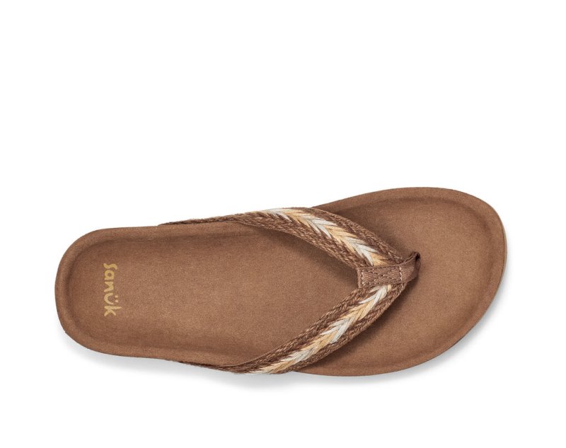 Sandalias Sanuk She Loungy Hemp Mujer Marrom | MX-224445