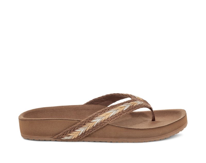 Sandalias Sanuk She Loungy Hemp Mujer Marrom | MX-224445